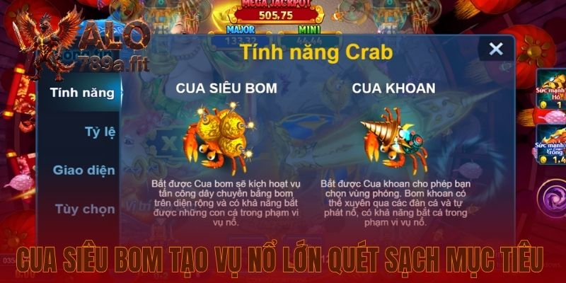 Cua Siêu Bom tạo vụ nổ lớn quét sạch mục tiêu 