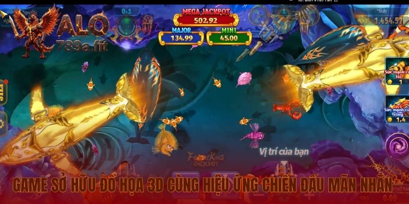 Game sở hữu đồ họa 3D cùng hiệu ứng chiến đấu mãn nhãn 